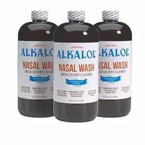 Alkalol Solution Original Nasal Wash, 3 Count -16 fl oz, 16 fl oz (pack of 3) - Alkalol - 3-Pack