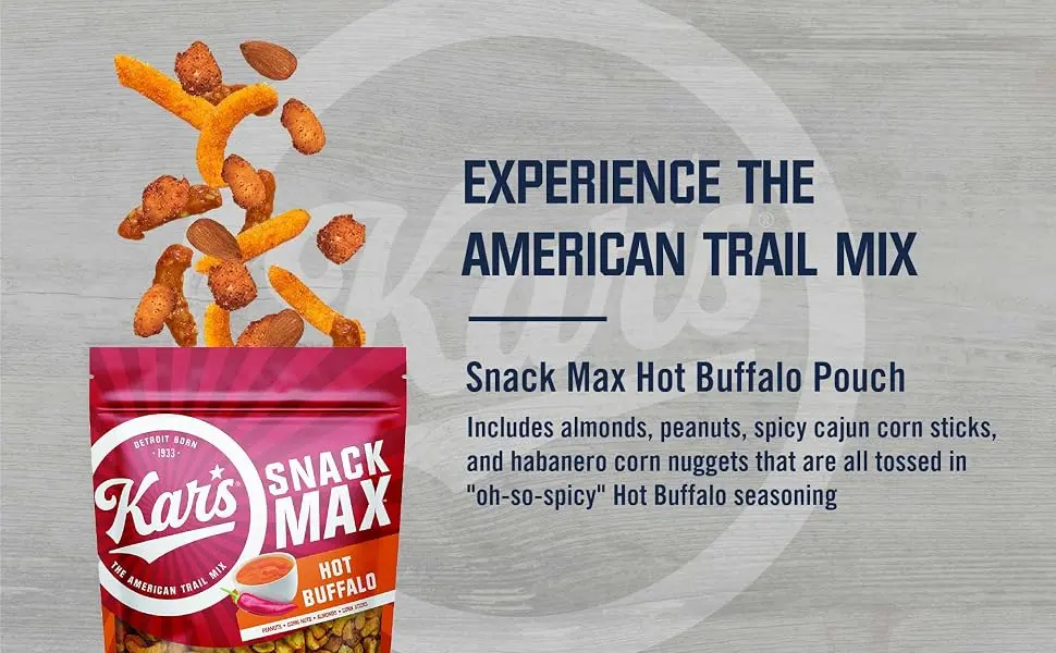 Kars Nuts Snack Mix, Hot Buffalo, 24oz Resealable Pouch  Pack of 1, Gluten-Free Snacks - product information 2
