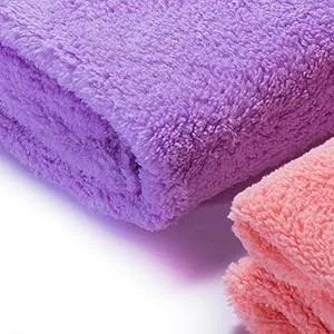 Kyapoo Baby Washcloths 12 Pack 12x12 Inches Microfiber Coral Fleece Extra Absorbent and Soft for Newborns, Infants and Toddlers Multicolored - face washcloths