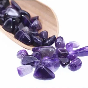 Orientrea 1.1lb Natural Crushed Amethyst Crystal Tumbled Chips-Healing Crystals Chips Bulk, Crushed Crystal Gemstones for Crafts, Beautiful Package for Gift (Amethyst) - Amethyst Crystal Chips