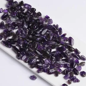 Orientrea 1.1lb Natural Crushed Amethyst Crystal Tumbled Chips-Healing Crystals Chips Bulk, Crushed Crystal Gemstones for Crafts, Beautiful Package for Gift (Amethyst) - Amethyst Crystal Chips