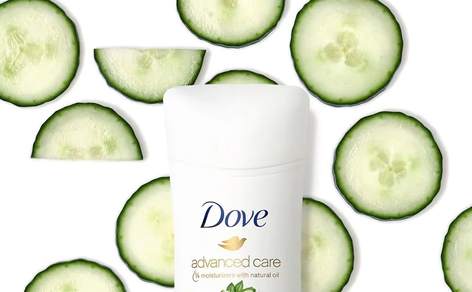 Dove Antiperspirant Deodorant with 48 Hour Protection Caring Coconut Deodorant for Women, 2.6 Ounce (Pack of 4) Tropical - Cucumber