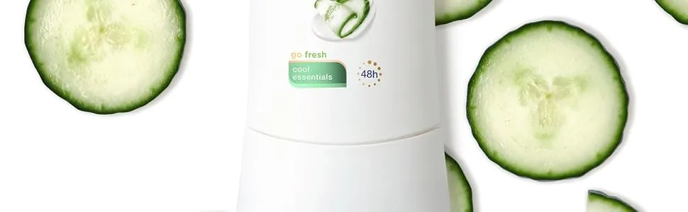 Dove Antiperspirant Deodorant with 48 Hour Protection Caring Coconut Deodorant for Women, 2.6 Ounce (Pack of 4) Tropical - Cucumber