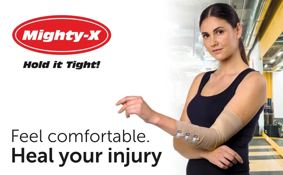 Premium Elastic Bandage Wrap - 4 Pack + 12 Extra Clips - Durable Compression Bandage (2X - 3 inch, 2X - 4 inch Rolls) Stretches up to 15ft in Length - compression bandage elastic bandage wrap compression wrap ankle wrap for sprain compression tape