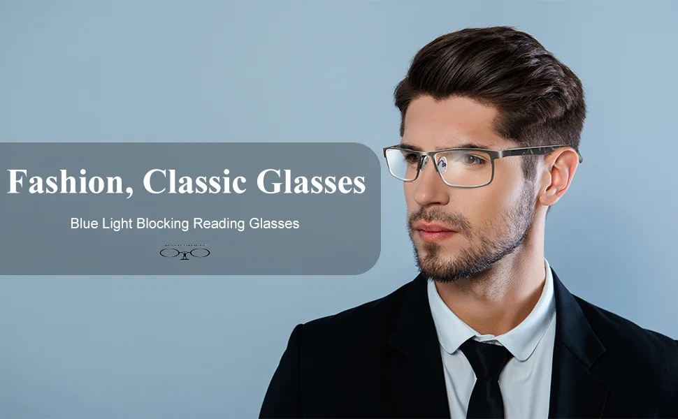 3 Pack Blue light Blocking Reading Glasses for Men, Stylish Metal Frame Readers 3 Pack Mix Color 1.5 x - men reading glasses