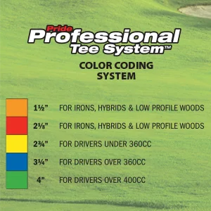 Pride Performance Professional Tee System Plastic Golf Tees (Pack of 30), 1 1/2-Inch - product information 4