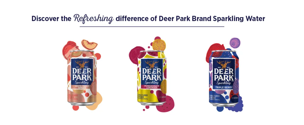 Deer Park Sparkling Water, Lemon, 16.9 oz. Bottles (Pack of 8) - Discover the refreshing difference of Deer Park Brand Sparkling Water
