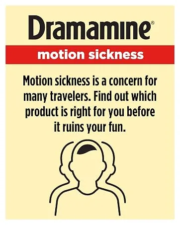 Dramamine All Day Less Drowsy Motion Sickness Relief | 8 tablets | pack of 3 |Packaging may vary - Dramamine Motion Sickness. Find out which products is right for you before it ruins your ride.