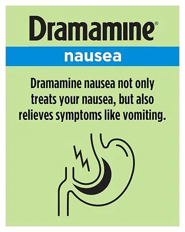 Dramamine All Day Less Drowsy Motion Sickness Relief | 8 tablets | pack of 3 |Packaging may vary - Dramamine nausea. Treats nausea, dizziness, and vomiting.