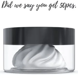 2oz Plastic Container with Lids 50 Pack Bulk Clear 2 oz Container with lids Refillable Sugar Scrub small 4 ounce Oz Plastic Containers 4oz Jars with Lids for Cosmetics, Lotions, Body Butters, Slime - 4oz container Jar