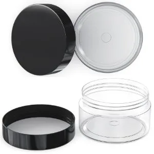 2oz Plastic Container with Lids 50 Pack Bulk Clear 2 oz Container with lids Refillable Sugar Scrub small 4 ounce Oz Plastic Containers 4oz Jars with Lids for Cosmetics, Lotions, Body Butters, Slime - product information 8