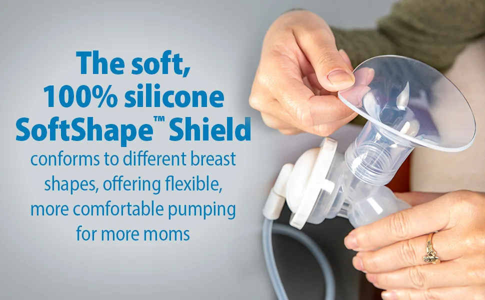 Dr. Brown's Washable Breast Pads, 4-Pack - Softshape Shield conforms to different breast shapes offering flexible comfortable pumping