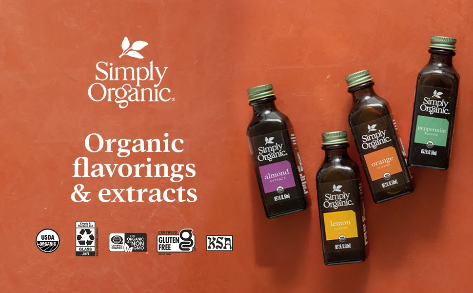 Simply Organic Orange Flavor, Certified Organic | 2 oz | Pack of 1 - extracts