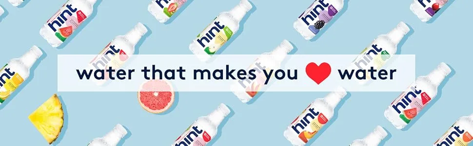 Hint Energy Water Black Raspberry (Pack of 12), 16 Ounce Bottles, Caffeinated Water, Black Raspberry Infused, Zero Sugar, Zero Calories, Zero Sweeteners, Zero Artificial Flavors - banner flavors