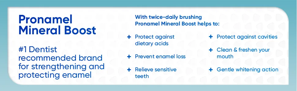 Sensodyne Pronamel Mineral Boost Enamel Toothpaste for Sensitive Teeth, to Replenish Minerals and Strengthen Enamel, Peppermint - 4 Ounces (Pack of 3) - with twice daily brushing helps to protect against dietetary acids, prevent enamel loss, relieve sen