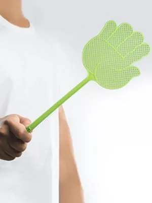 Dirza Fly Swatter - Funny Hand Shaped Fly Swatters -Durable - Colorful for Home/Indoor/Outdoor/Classroom/Office/Pack of 5 - fly swatter