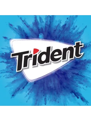 Trident Bubblegum Sugar Free Gum, 12 Packs of 14 Pieces (168 Total Pieces) Bubble Gum - image