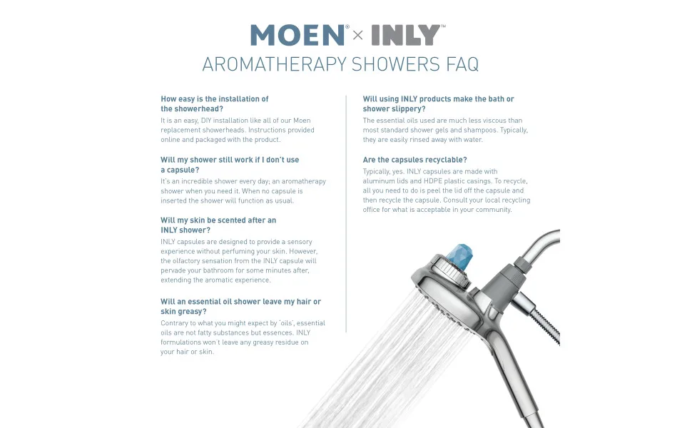 Moen INC20804 INLY Aromatherapy Shower Capsule 5-Pack, Zen Time - unspecified