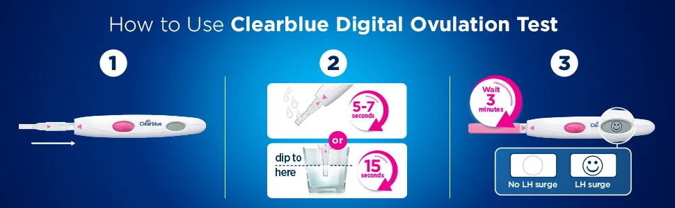Clearblue Digital Ovulation Test-Pack of 10 Sticks - product information 3