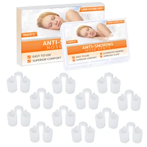 Nose Vent Sinus Relief Dilator (Pack of 12 Medium Size) Soft Silicone Vents - A Simple Solution for Nasal Snorers - Reusable Snoring Device to Enjoy a Peaceful Night's Sleep by Mobi Lock - snoring solution nasal dilator mute