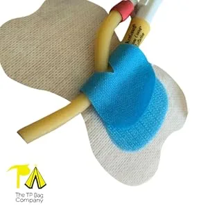 3 Pack + 1 Bonus - Foley Catheter Stabilization Device Holder - Latex Free | Sensitive Skin| Flexible Hook and Loop - No Fiddly Plastic Clips - Fixing the catheter stabilization holder