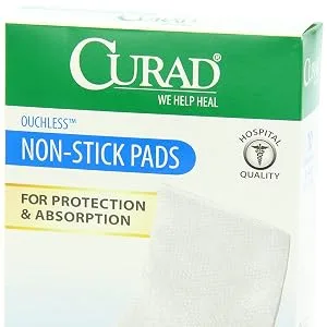 Curad Non-Stick Pads, 3 Inches X 4 Inches 10 Count 3x4 Inch (Pack of 10) - product information 2
