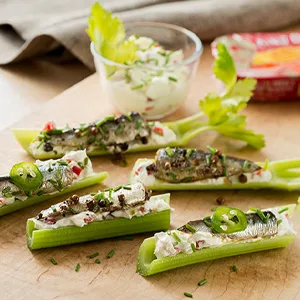 King Oscar Wild Caught Sardines in Extra Virgin Olive Oil, 3.75 Ounce (Pack of 4) - celery, meal, snack, protein