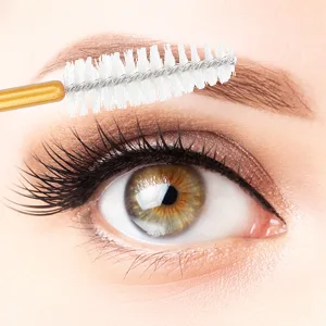 300 Pack Mascara Wand Eyelash Brush Disposable Eye Lash Applicator Makeup Tool Kit, Gold/Pink Gold/Pink-300pcs - product information 7