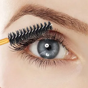 300 Pack Mascara Wand Eyelash Brush Disposable Eye Lash Applicator Makeup Tool Kit, Gold/Pink Gold/Pink-300pcs - product information 9