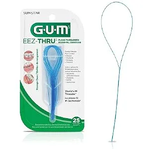 GUM EEZ-Thru Floss Threaders, 25 Count (Pack of 6) - product information 2