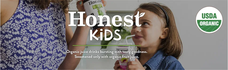 Honest Kids Super Fruit Punch Organic Fruit Juice Drink, 6.75 Fl Oz, 32 Pack - unspecified
