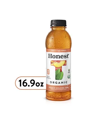 Honest Tea Organic Fair Trade Tea Peach Oolong, 16.9 Fl Oz (Pack of 12) - unspecified