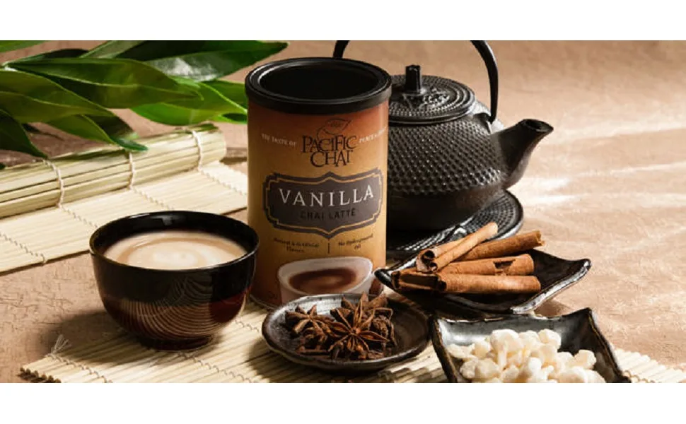 Pacific Chai Decaffeinated Vanilla Chai Latte Mix, 10-Ounce Canisters (Pack of 6) 10 Ounce (Pack of 6) - product information 1