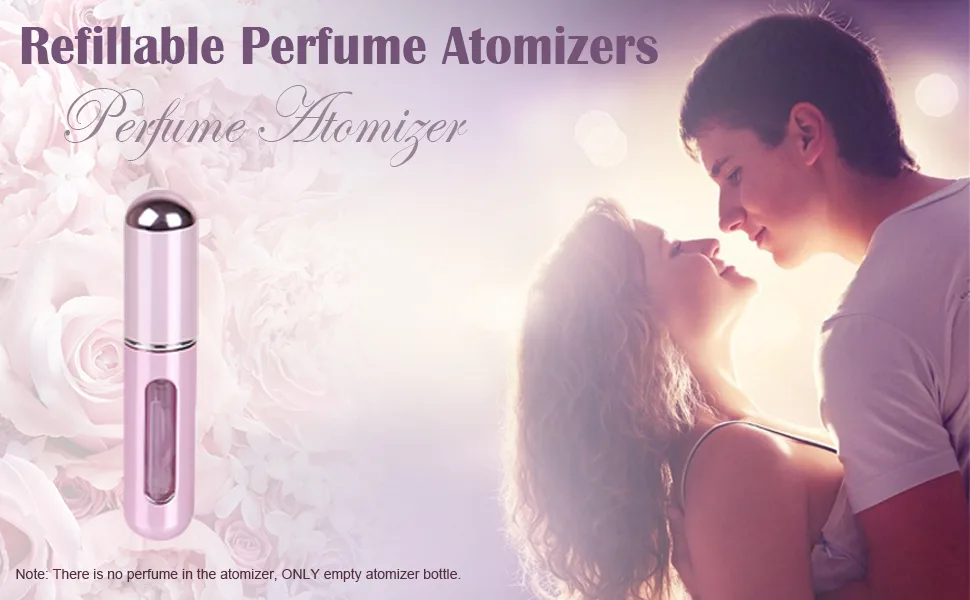 Travel Mini Perfume Refillable Atomizer Container, Portable Perfume Spray Bottle, Travel Perfume Scent Pump Case Fragrance Empty Spray Bottle for Traveling and Outgoing (3 Pack, 5ml) (3 Pcs) - refillable perfume bottles