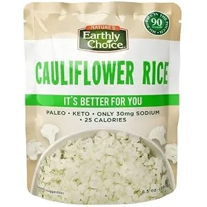 Nature's Earthly Choice Cauliflower Rice - 6 Pouches (6 x 8.5 ounces) Size 5 (Pack of 144) - product information 2