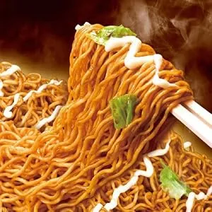 Maruchan Yakisoba Variety, 4 Different Flavors, Single Serving Home-style Japanese Noodles (Pack of 8) with By The Cup Chopsticks - lifestyle 1