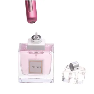 HINNASWA Portable Mini Refillable Perfume Empty Spray Bottle Atomizer Bottom Refill Pump Case for Traveling and Outgoing 3 Pcs Pack of 5ml (Sliver, Gold, Pink) - Step 2