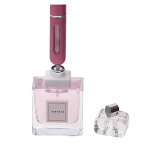 HINNASWA Portable Mini Refillable Perfume Empty Spray Bottle Atomizer Bottom Refill Pump Case for Traveling and Outgoing 3 Pcs Pack of 5ml (Sliver, Gold, Pink) - Step 3