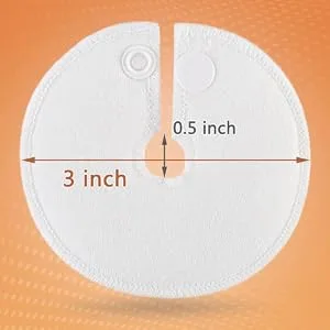 Feeding Tube Pad G Tubes Button Pads Holder Covers Peg Tube Supplies Catheter Support Peritoneal Abdominal Dialysis Extra Soft And Absorbent Pads (12 Pack) White - Size :3 inch * 3inch