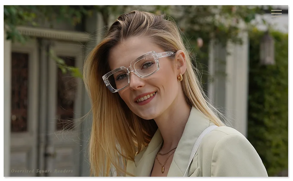 Eyekepper 4 Pack Ladies Reading Glasses - Oversized Square Design Reader Eyeglasses for Women 4 Pairs Mix 1.5 x - READERS FOR WOMEN