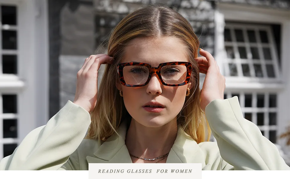 Eyekepper 4 Pack Ladies Reading Glasses - Oversized Square Design Reader Eyeglasses for Women 4 Pairs Mix 1.5 x - Reading glasses for women