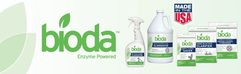 Bioda Septic System Saver, Professional Strength, 6-Pack, 6-Month Supply - Bioda, Enzyme, Powered