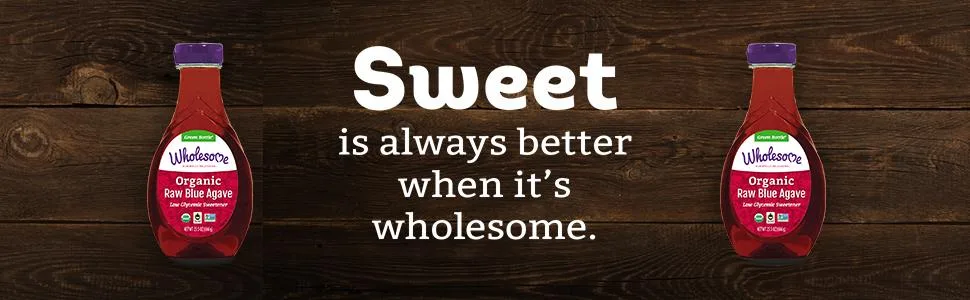 Wholesome Organic Raw Blue Agave Nectar, Syrup, Low Glycemic Sweetener, Non GMO, 23.5 oz (Pack of 6) - product information 1