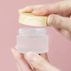 Gemice Glass Cosmetic Containers Empty Sample Jars with Leakproof Lids Makeup Sample Containers BPA free Pot Jars for Cosmetic, Lotion, Cream (4 Pack) 30ml-White - product information 5