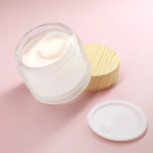 Gemice Glass Cosmetic Containers Empty Sample Jars with Leakproof Lids Makeup Sample Containers BPA free Pot Jars for Cosmetic, Lotion, Cream (4 Pack) 30ml-White - product information 6