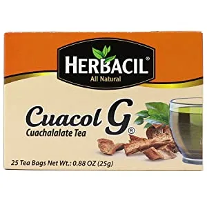 Herbacil Arnica Tea, Caffeine-Free, 3-Pack, 0.88 Oz, 25 Tea Bags, Boxes (75 Tea Bags) 25 Count (Pack of 3) - Herbacil Cuachalate Tea