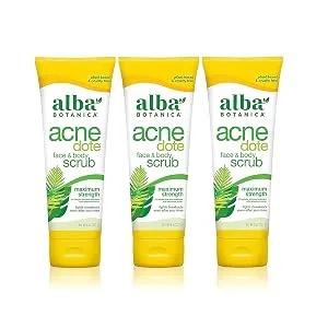 Alba Botanica Acnedote Face & Body Scrub, Maximum Strength 8 oz ( Pack of 3) - product information 2