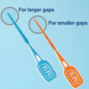 TEPE Dental Floss Picks, Tooth Picks Flossers, Floss Sticks, EasyPicks XS/S, Orange, 36 Pk XS/S Orange 36-pack - dental picks for teeth