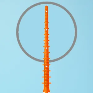 TEPE Dental Floss Picks, Tooth Picks Flossers, Floss Sticks, EasyPicks XS/S, Orange, 36 Pk XS/S Orange 36-pack - dental picks for teeth