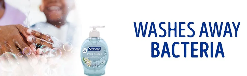 Softsoap Liquid Hand Soap, Fresh Breeze - 7.5 Fluid Ounce (Pack of 6) - Fresh Breeze